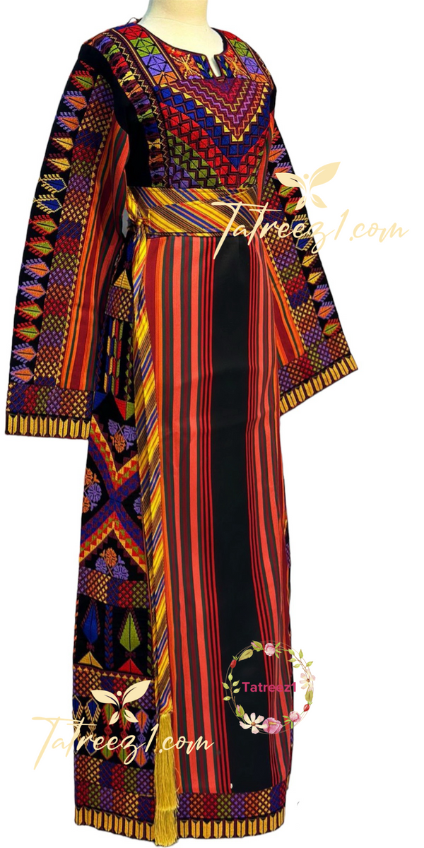 palestinian embroidered dress Heba main image 0