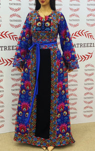 Blue Embroidery Traditional luxurious touch Thoub