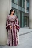 Front Embroidery Elegant Palestinian Dress