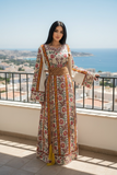 Rose Embroidered Palestinian Thobe