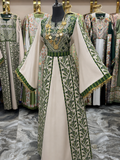 Palestinian Olive Roots Embroidered Thobe 🌿