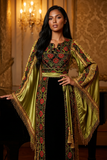 Pistachio The Winged Metallic with Black Accents Thoub