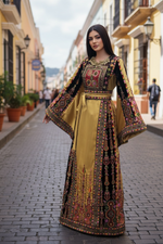 Load image into Gallery viewer, The Diamond Satin Luxury Tatreez Thobe
