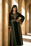 Elegant Details Embroidery Silk Dress