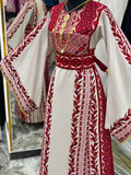 Palestinian Red Thobe Embroidery