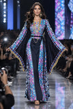 The Winged Metallic with Navy Accents Thoub