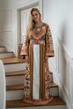 Multicolored Embroidered Palestinian Fellahi Thobe