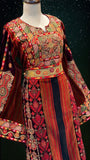Jennah wnar Malacca Thoub Silk Velvet  Embroidery Thoub