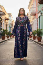 Load image into Gallery viewer, Blue Velvet Bloom Stunning Thoub
