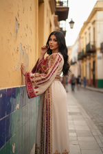 Load image into Gallery viewer, Elegant Embroidered Palestinian Fellahi Thobe
