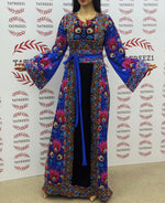 Load image into Gallery viewer, Blue Embroidery Traditional luxurious touch Thoub
