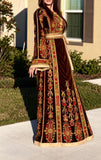 Malacca Brown Silk Velvet