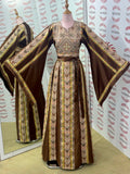 The Coffee Embroidered Palestinian Thobe