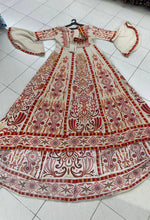 Load image into Gallery viewer, Fluffy Bridal Thoub Multicolor  Stone Embroidery Thobe
