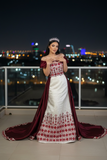 Pre-Order Customized Bridal Dress with Removable skirt