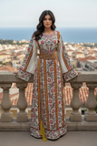 Rose Embroidered Palestinian Thobe