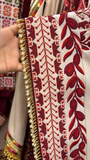 Palestinian Red Thobe Embroidery