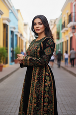 Load image into Gallery viewer, Green Velvet Stunning Thoub
