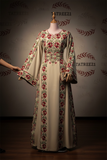 Blooming Elegant Thoub Embroidered Palestinian Thobe