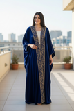 Silk Velvet Bisht Embroidery open Free Size