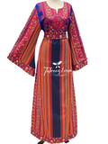 Navy Majdalway Embroidered Palestinian Fellahi Thobe