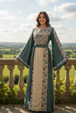 Eid collection Elegant Dress Embroidered Palestinian Thobe