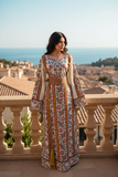 Rose Embroidered Palestinian Thobe