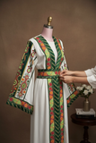 2-Piece Embroidered Cardigan Abaya