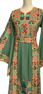 Charger l&#39;image dans la galerie, GreenThobe Embroidered Palestinian With Embroidery Belt
