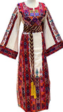 Light beige Etameen Embroidered Palestinian Fellahi Thobe