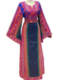Navy Majdalway Embroidered Palestinian Fellahi Thobe