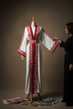 2-Piece Embroidered Cardigan Abaya