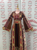 New Collection Jennah wnar Malacca Thoub Silk Velvet  Embroidery Thoub come with Belt