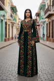 Green Velvet Bloom Stunning Thoub