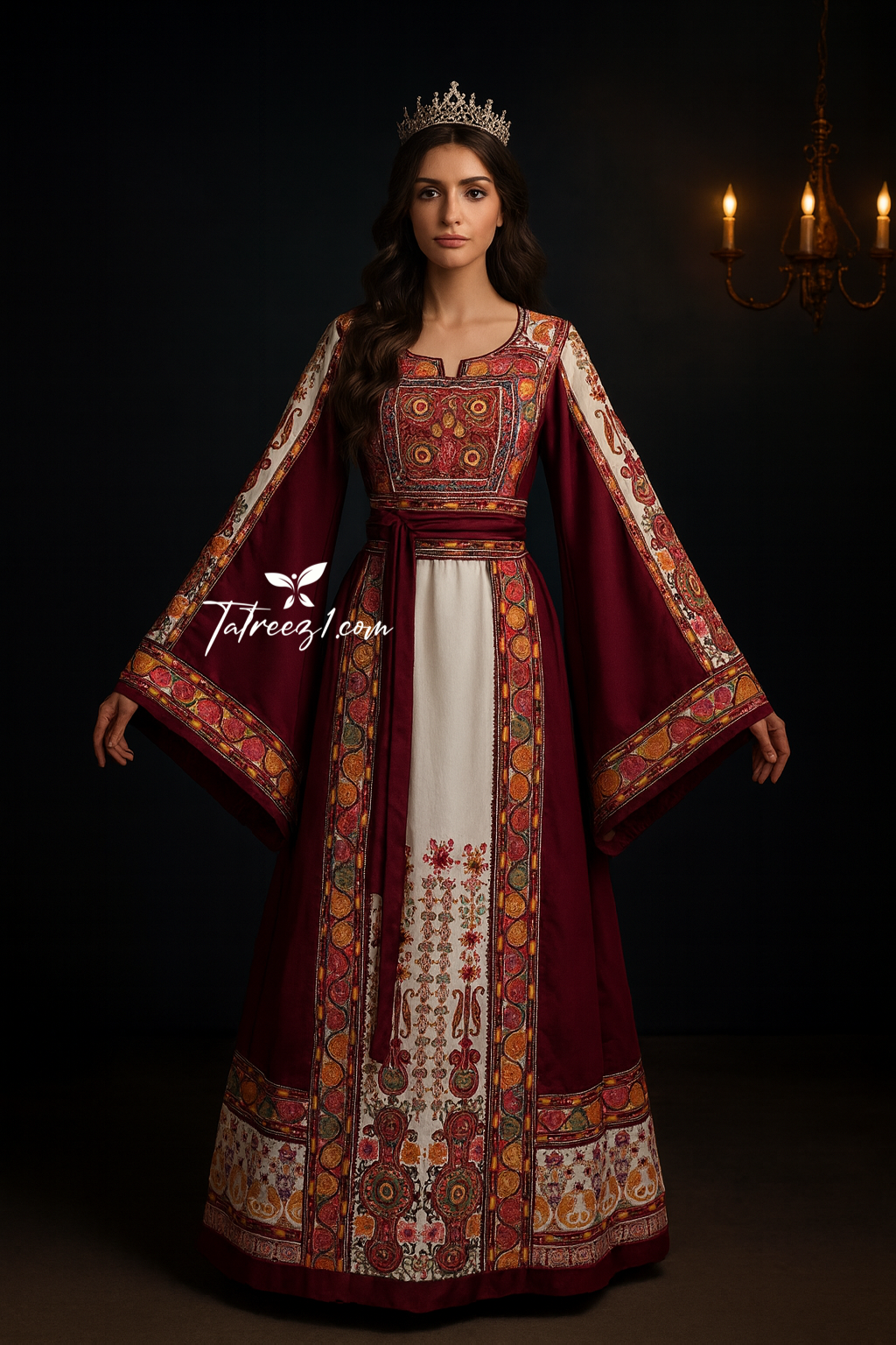 Stunning Embroidery Traditional Embroidered Palestinian Fellahi Thobe