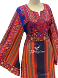 Navy Majdalway Embroidered Palestinian Fellahi Thobe