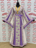 Simply Elegant Thoub Embroidered Palestinian Dress