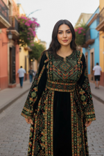 Load image into Gallery viewer, Green Velvet Stunning Thoub
