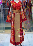 Kashmir Traditional Stoned Embroidered Palestinian Fellahi Thobe