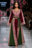 The Ruby Embroidered Palestinian Thobe
