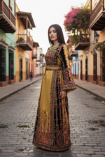 Load image into Gallery viewer, The Diamond Satin Luxury Tatreez Thobe
