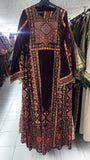 Maroon Velvet Thoub