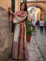 Load image into Gallery viewer, Sitt Al-Kul Thobe Embroidered Palestinian Fellahi
