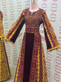 Maroon Silk Velvet Luxurious Golden Kasab Embroidery