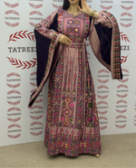 Load image into Gallery viewer, Deep  Embroidery Traditional Palestinian Thobe Machine Made
