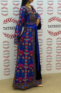 Blue Embroidery Traditional luxurious touch Thoub