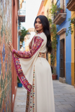 Elegant Embroidered Palestinian Fellahi Thobe