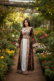 Green Floral Embroidered Palestinian Thobe
