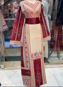 Beautiful Modern cream Embroidery Thoub