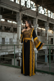 Eid collection Elegant Embroidered Palestinian Dress
